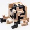 Wooden Brain Teaser Puzzle Skills Builder Shape Pieces Educational Toy