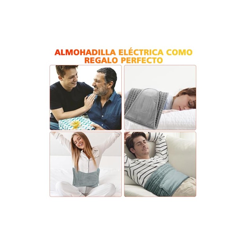 Almohadilla Trmica,Manta Termica con Correa Adjustable,Compresa Caliente Electrica con 6