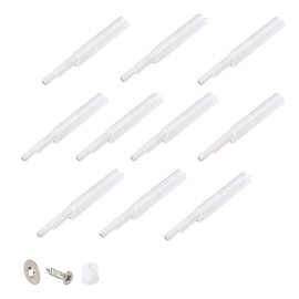 uxcell Magnetic Touch Catch Latch Push To Open System Damper Buffer for Cabinet Door Cupboard White 10 Sets