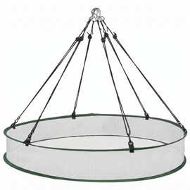 FoldTier 1 Piece Bird Seed Catcher Tray Hanging Round Mesh,30 Inch