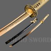 Handmade Gold Blade Japanese Samurai Sword Hand Etching engrave Gold
