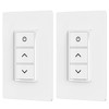 Sunco 2 Pack Smart Dimmer Switch, Double Rocker Wall Light