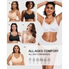 VRVOICE Wireless Bras for Women No Underwire V Mesh Seamless