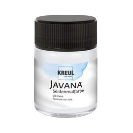 KREUL 814650 - Javana Mischweiß im 50 ml Glas, fließend - flüssige Seidenmalfarbe zum Ausmischen von Pastelltönen