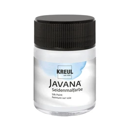 KREUL 814650 - Javana Mischweiß im 50 ml Glas, fließend - flüssige Seidenmalfarbe zum Ausmischen von Pastelltönen