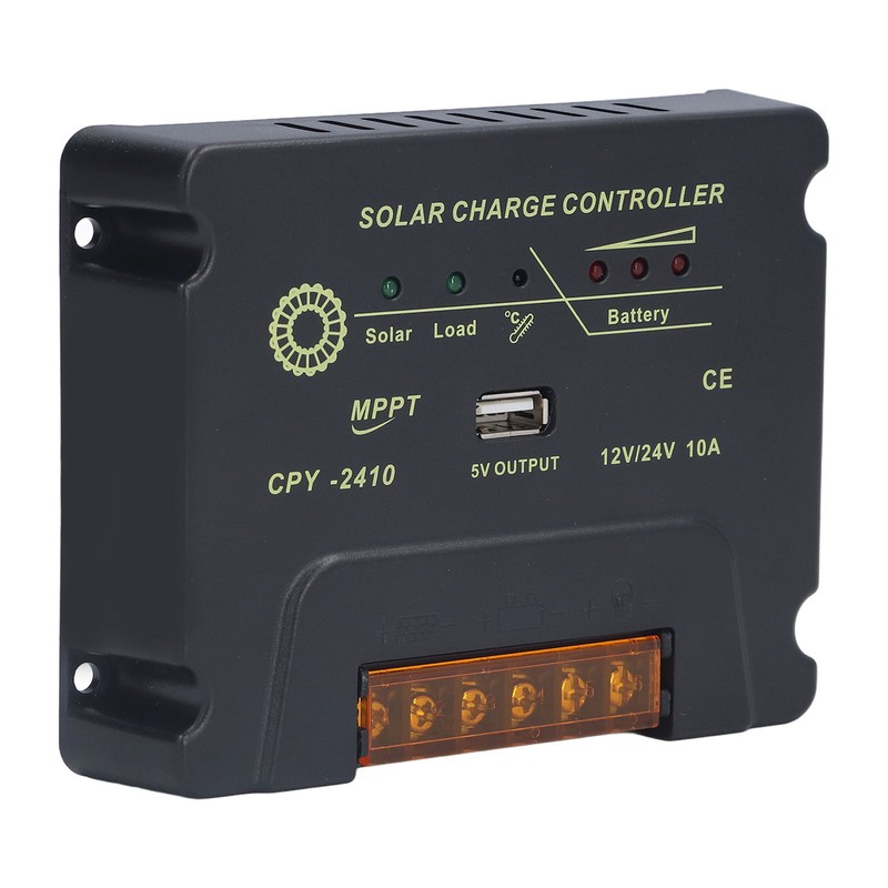 Solar Charge Controller 12V 24V Automatic Adaptation 10A MPPT Solar