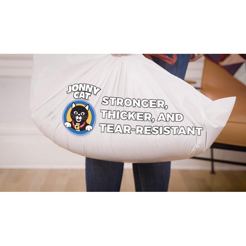 JONNY CAT Heavy Duty Litter Box Liners, Jumbo, 5 Liners-Box