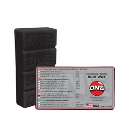 One Mfg F1 Graphite Plus Snowboard & Ski Wax 750g (1.65lb) Big Brick -Universal Conditions-Hot Wax-Speed additives + Speed Oil- Anti-Friction = Max Speed