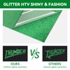 Aoder Green Glitter HTV Heat Transfer Vinyl: 12" x 10FT