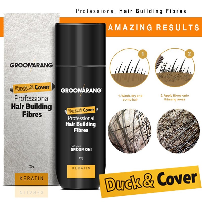 Duck and Cover Groomarang Professional Keratin Hair Building Fibres UK
