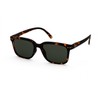 IJIPIJI Sunglasses, #L Model, Square, tortoise/green
