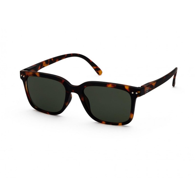 IJIPIJI Sunglasses, #L Model, Square, tortoise/green