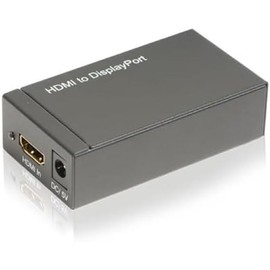 HDSupply DA120 - HDMI/DisplayPort Converter (HDMI Female Converts to DisplayPort Female) - Black