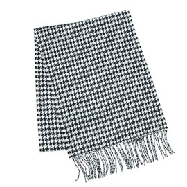 David & Young Softer Than Cashmere Houndstooth Winter Scarf, Black