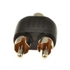 kenable Phono RCA Splitter/Joiner Adapter Twin RCA Plugs to RCA