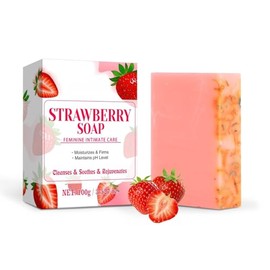 Bar Soap Feminine Wash for Women Ph Balance, Strawberry Soap