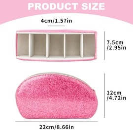 EACHPT Remote Control Holder, Remote Control Holder with 5 Compartments, PU Leather with Suede Lining, Storage for TV Remote Controls, Media Controller, Office Supplies, Makeup Brushes