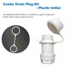 ORTREE Threaded Drain Plug Assembly with Plastic Tethered Cap,Suitable for