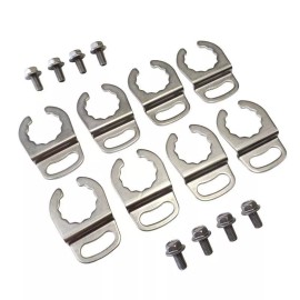 Dirty Hooker Diesel DHD 700-004K STAINLESS DURAMAX FUEL INJECTOR LINE RETAINER KIT LB7 2001-2004