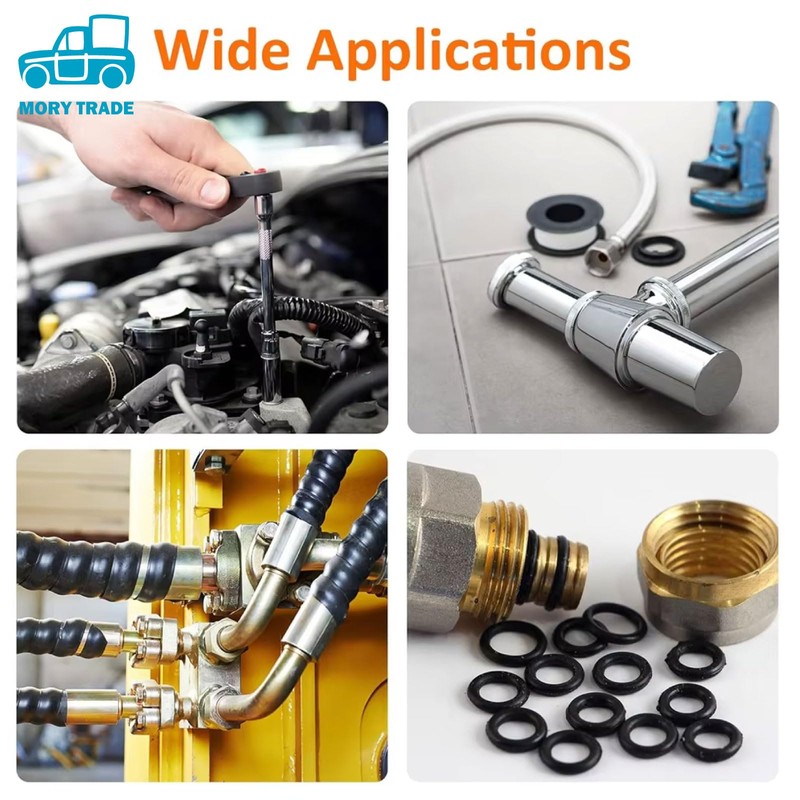 Morytrade O-Ring Set, Oring Size 30, 382 Pieces, Inner Diameter