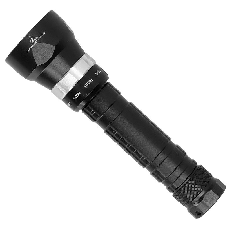 D40 Aviation Magnesium Aluminum Alloy Diving Waterproof Portable LED Flashlight
