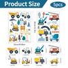 CLKE 90Pcs Construction Vehicles Wall Stickers, Boys Wall Stickers, Car