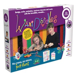The Happy Puzzle Company WaxiDoodles - Modelling Wax Covered Sticks - Craft Kits for Kids - Design, Construct, Model And Create with the Fun & Reusable WaxiDoodles! Gifts for Her & Him - Ages 3+
