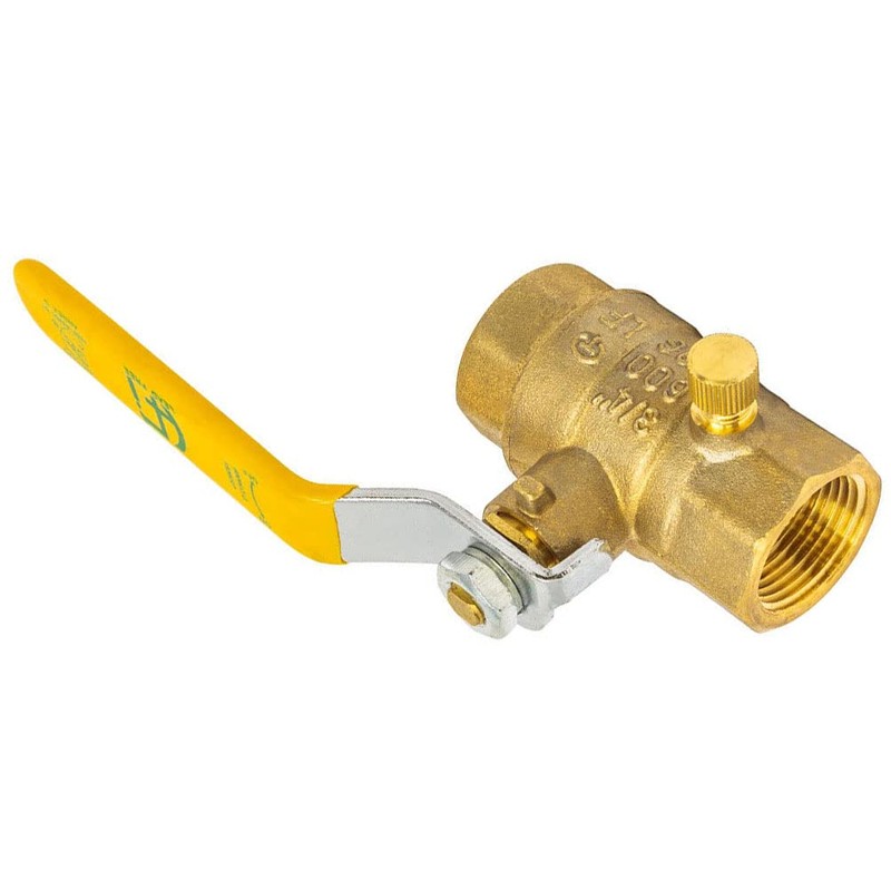 LEFITPA Replacement 3/4 Inch FIP Brass Ball Valve with Stop