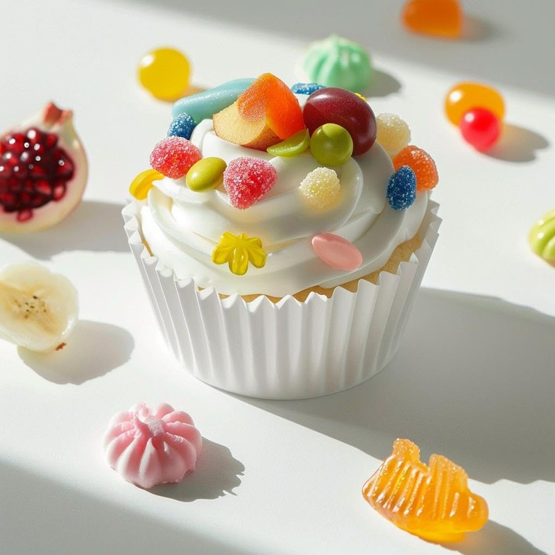 200pcs White Standard Cupcake Liners for Baking Cup, No Smell,