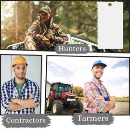 Iconikal 40-Count Vinyl Label Tags 3x5.5-Inch Waterproof White with Brass Grommet Durable Outdoor Equipment Inventory Asset Tracking Blank Tags