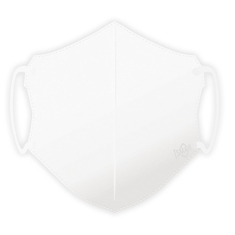 Advanced SMArt SLT-06 3D Non-Woven Mask, Light White, Regular Size,