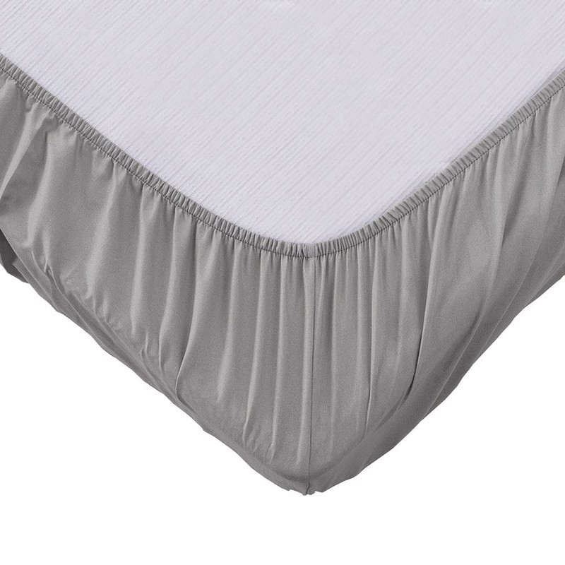 Treeflyheart Fitted Sheet Wide King Gray Absorbent Quick Drying Sheet