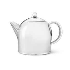 bredemeijer Santhee Double Walled Teapot, 1.4-Liter Stainless Steel Glossy Finish with Glossy Accents