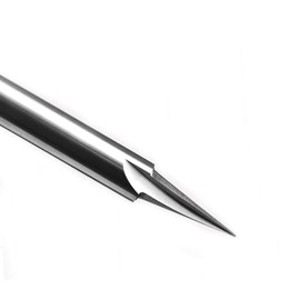 DashHound Carbide V-Point Router Bit Wood Engraving Bit “V” 20 Deg with 1/4 Shank and 2” Overall Length