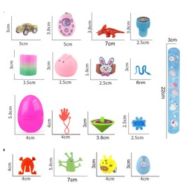 48 Pieces Easter Egg Hunting Set, Jsdoin Kids Surprise Egg with Original Toy, Colourful Eggs, Blind Box, Toy for Easter, Party Favors, Easter Gifts for Children, Basket Filler, Filler