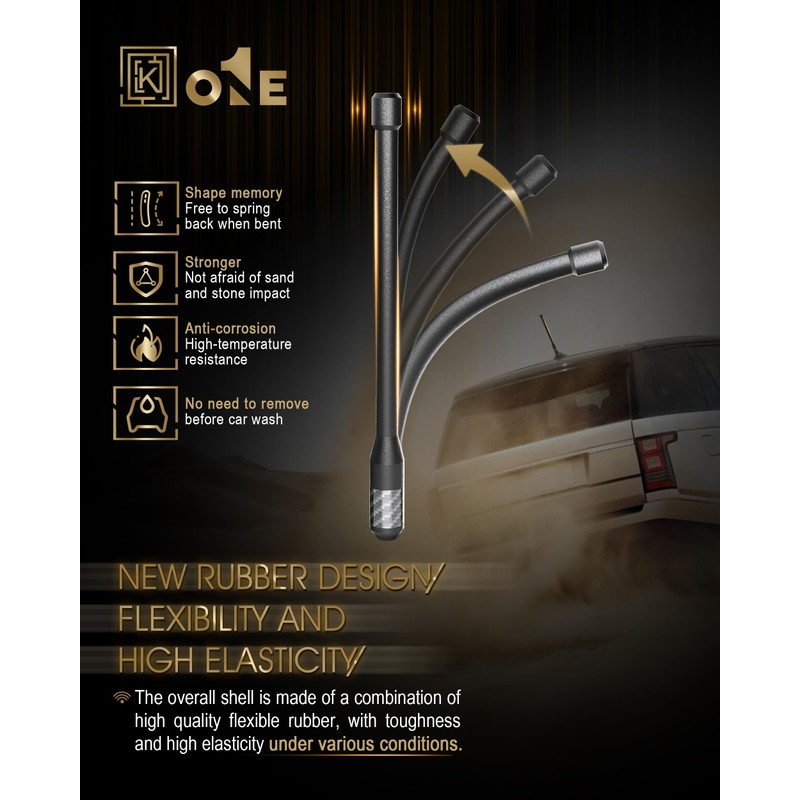 KEYO1E New Carbon Fiber Antenna Compatible with 1998-2021 Frontier /