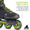 Rollerblade Zetrablade Elite Men's Adult Fitness Inline Skate, Black and