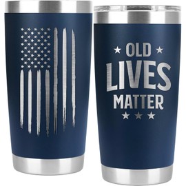 PRPinkRain Old Lives Matter Gifts - Birthday Gifts for Men, Gifts for Dad, Him, Grandpa - Funny Gifts for Men, Retirement Gifts for Men 20 Oz Tumbler