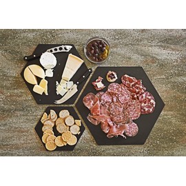 Epicurean Hexagon Display/Serving Board, 9 by 8", Slate