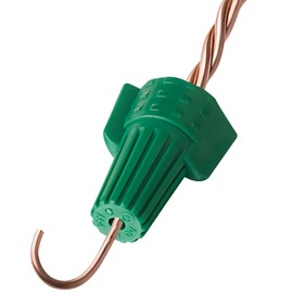 Winged Ground Wire Connectors Nuts with Hole 50 pcs Green Wire Connector Electrical Wire Caps, UL Listed Electrical Ground Nuts for 14-10 Awg