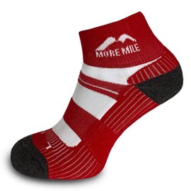 More Mile Endurance Running Socks - Red - 11-13