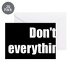 CafePress Don't Believe Everything You Think. 10"x3" Rectangle Vinyl Bumper