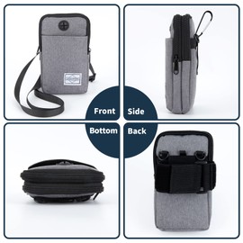 HOTEMIA Cell Phone Purse Waist Pack Bag Travel Crossbody Bag Wristband Sport Armband Wallet with Removable Shoulder Strap, Navy Blue, One Size, Sports