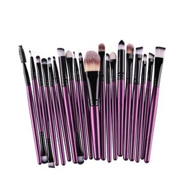 TOVINANNA Makeup Brush Kit 20pc Eye Makeup Brush Set Professional for Daily Use Natural Rendering (rod Tube)