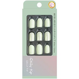 Jelly Tip 006 Pastel Green Nail Tips 30 Tips (12 Sizes)
