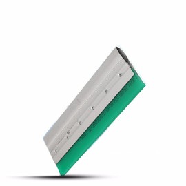 Ergonomic Aluminum Screen Printing Squeegee Silver Aluminum Handle Rubber Blade