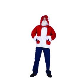 RG Costumes Men's Santa Claus Hoodie, Red/White, Small