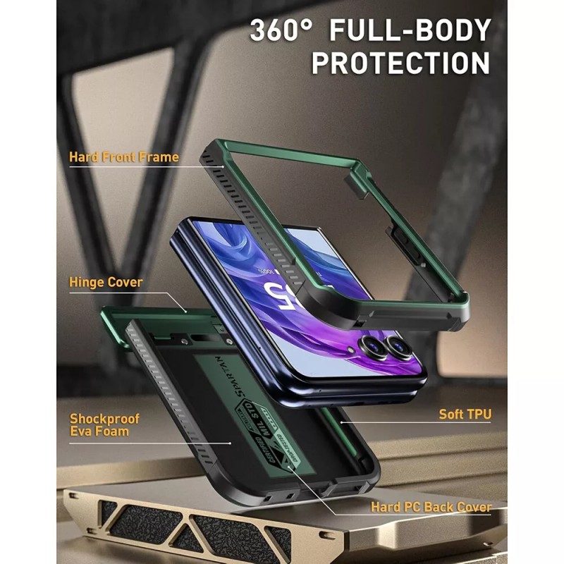 For Moto Razr Plus 2024 Case Poetic with Kickstand Shockproof
