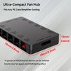 GSCOLER 10-Port ARGB & PWM Fan Hub Controller - Magnetic