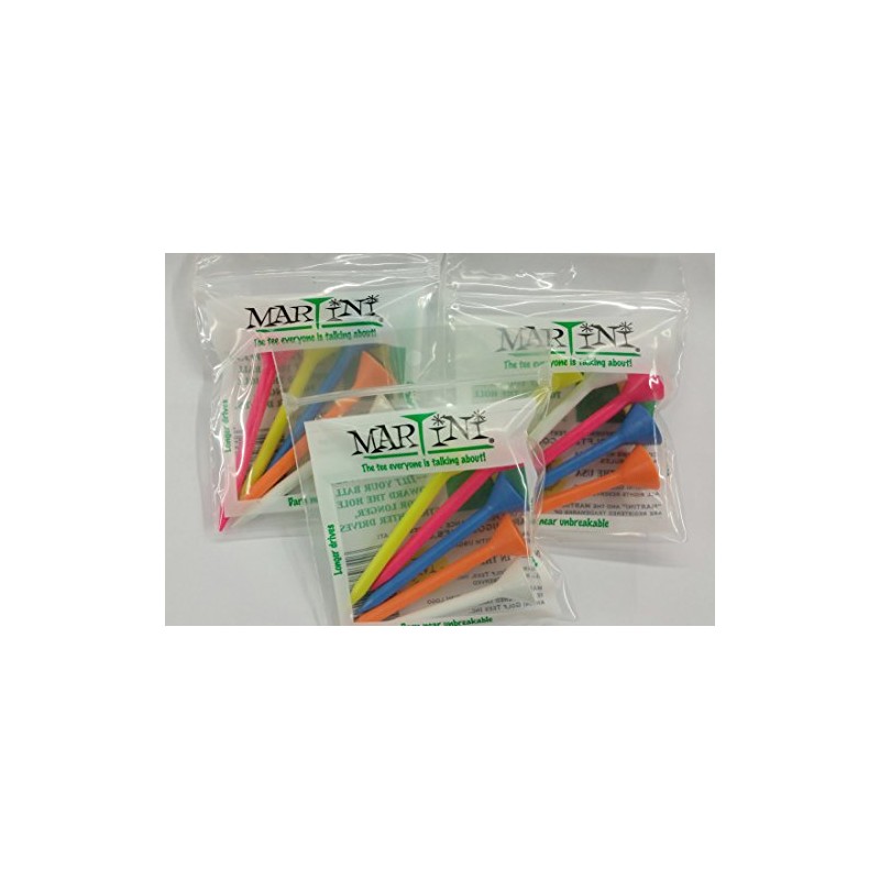 Martini Golf Tees Assorted 5-pack (3 Count)